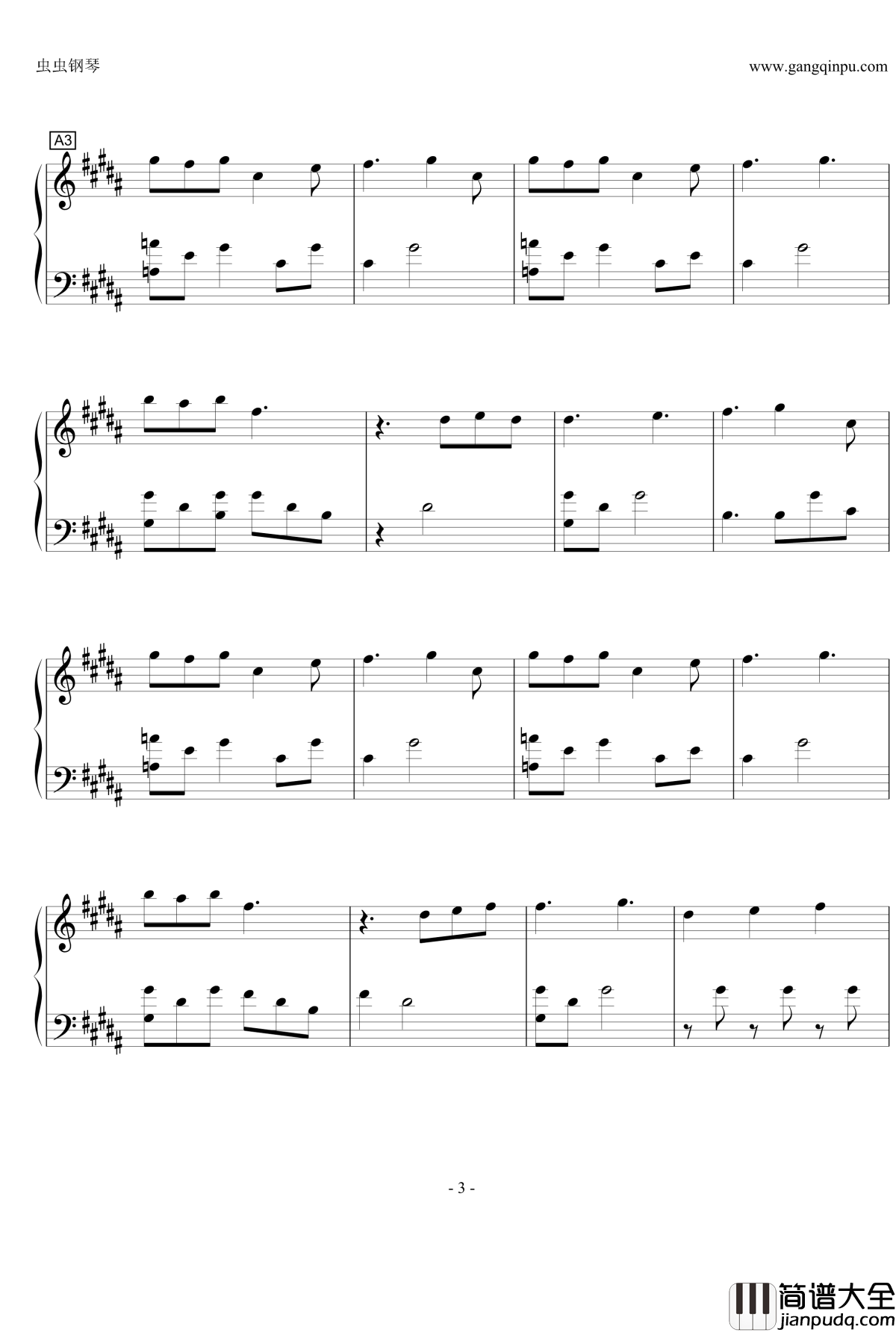 Rain_Drops钢琴谱_Sentive