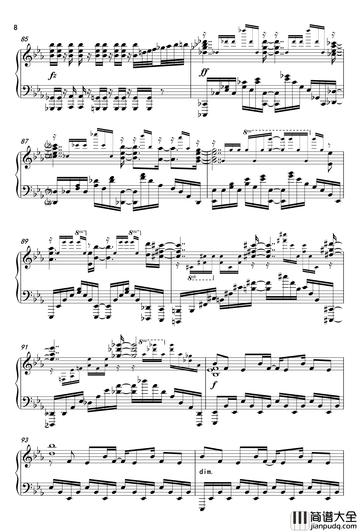 The_bravery钢琴谱_supercell钢琴改编