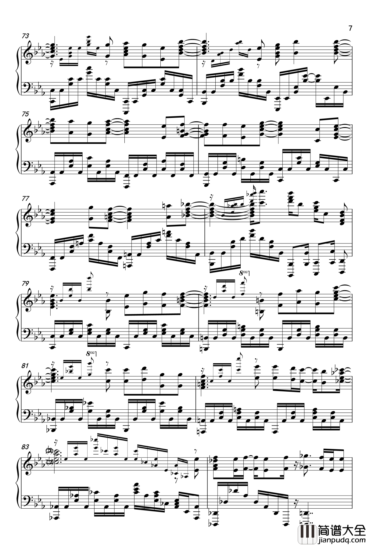 The_bravery钢琴谱_supercell钢琴改编