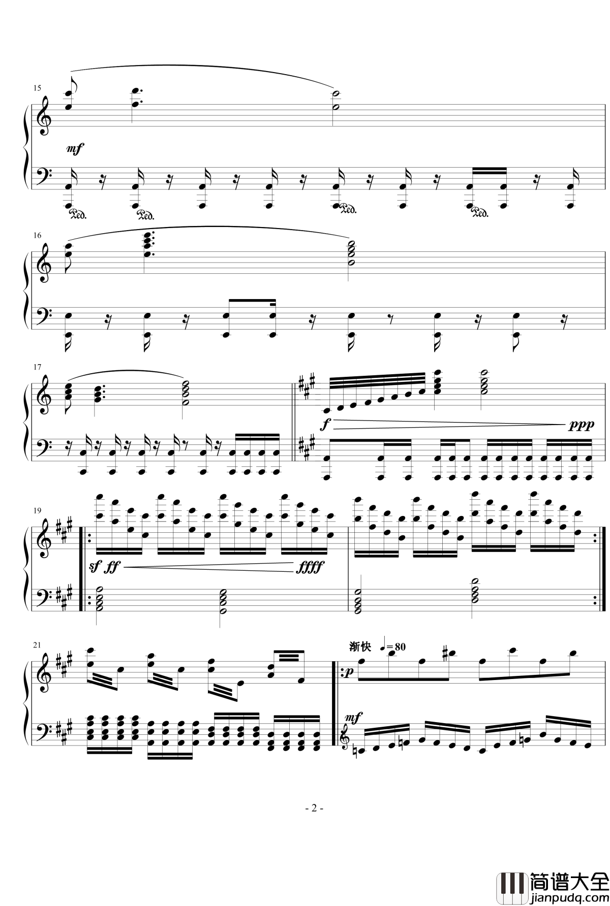 即兴第三首钢琴谱_廖汝翔