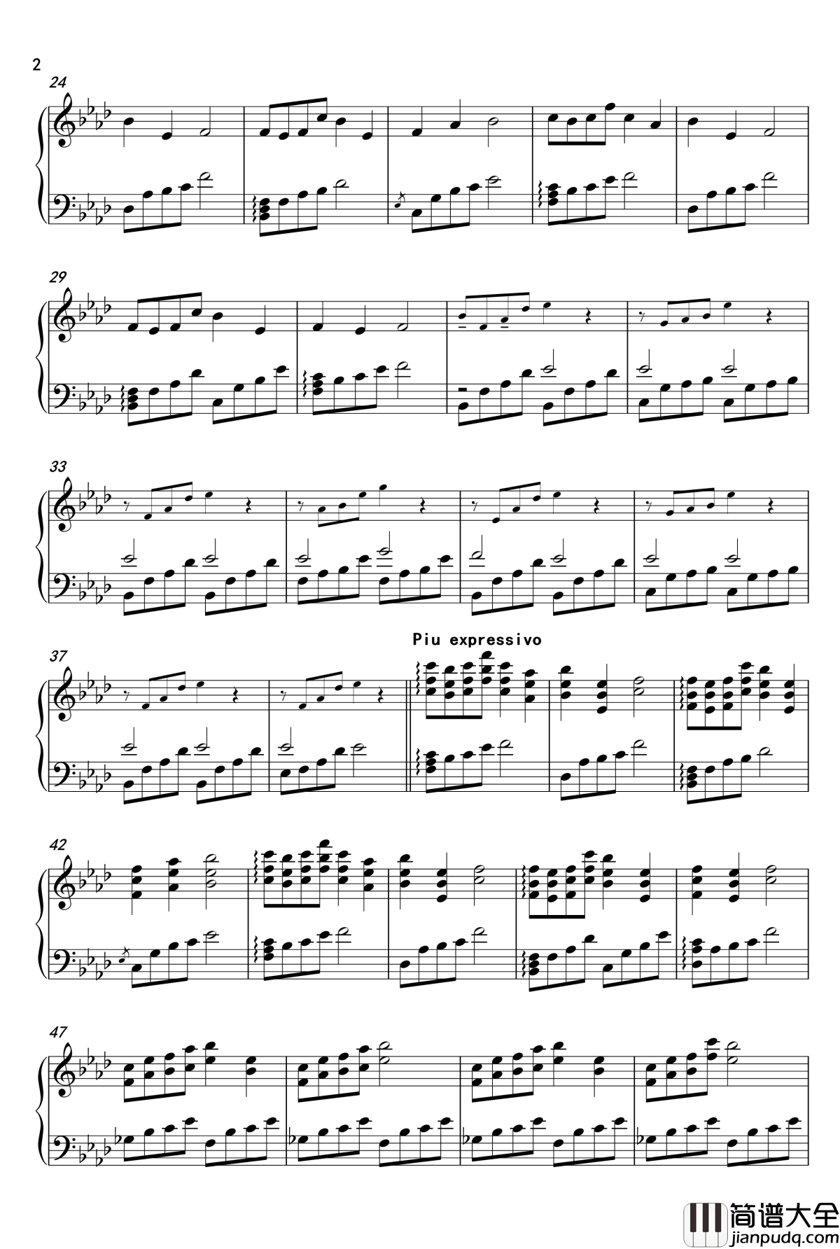 夏目友人帐OST钢琴谱_いとはかなし_吉森信