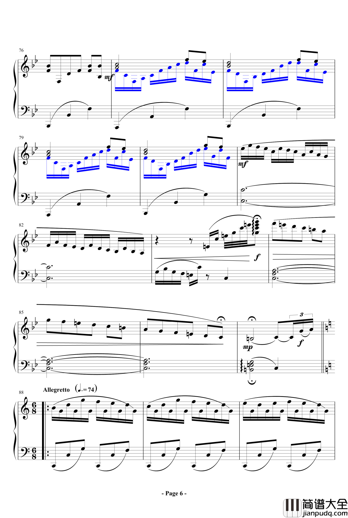 中考之后的回忆钢琴谱_lujianxiang555