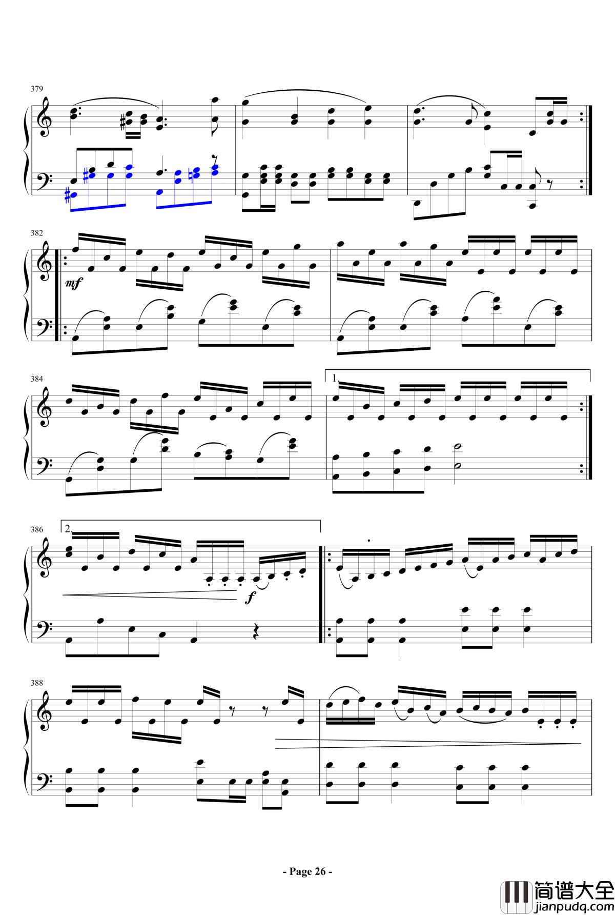 中考之后的回忆钢琴谱_lujianxiang555