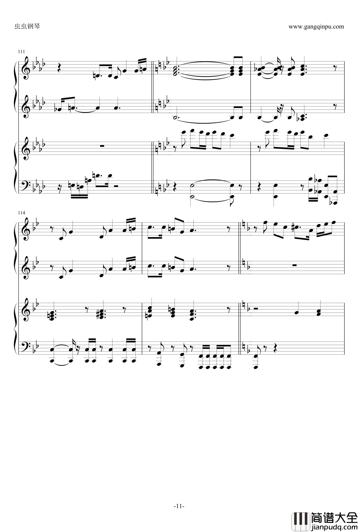 侏罗纪公园主题曲钢琴谱