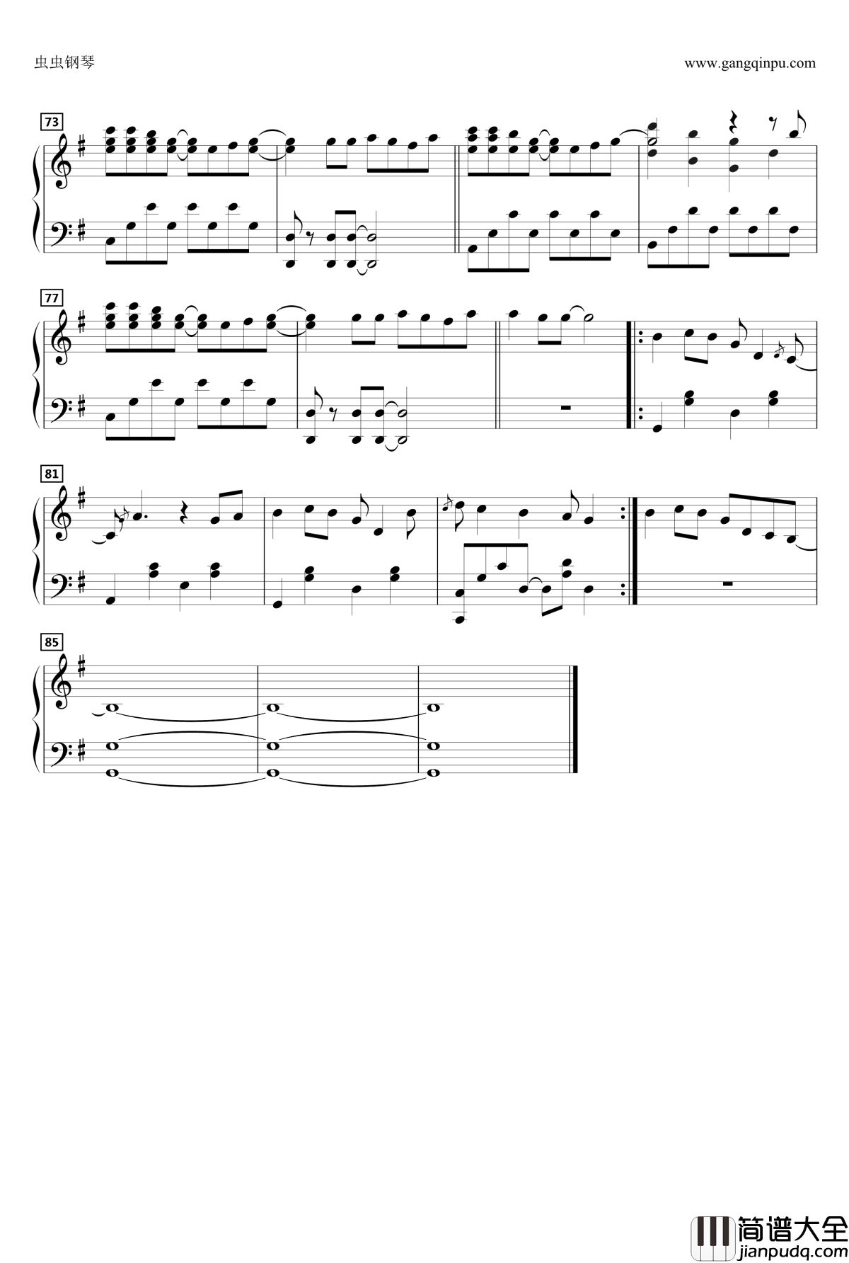 温暖的天气钢琴谱_ほっこり日和_动漫