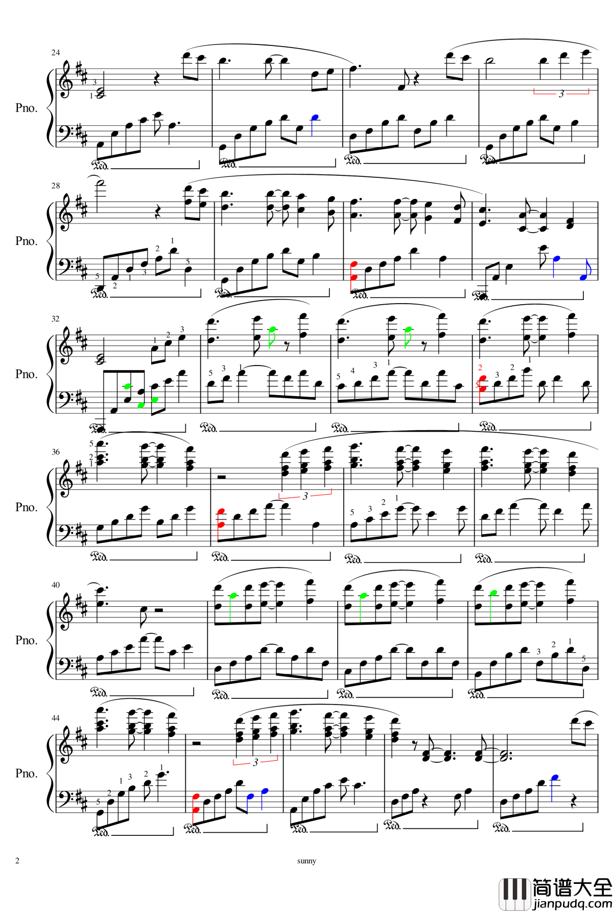 Through_the_arbor钢琴谱_特别精制版_kevin