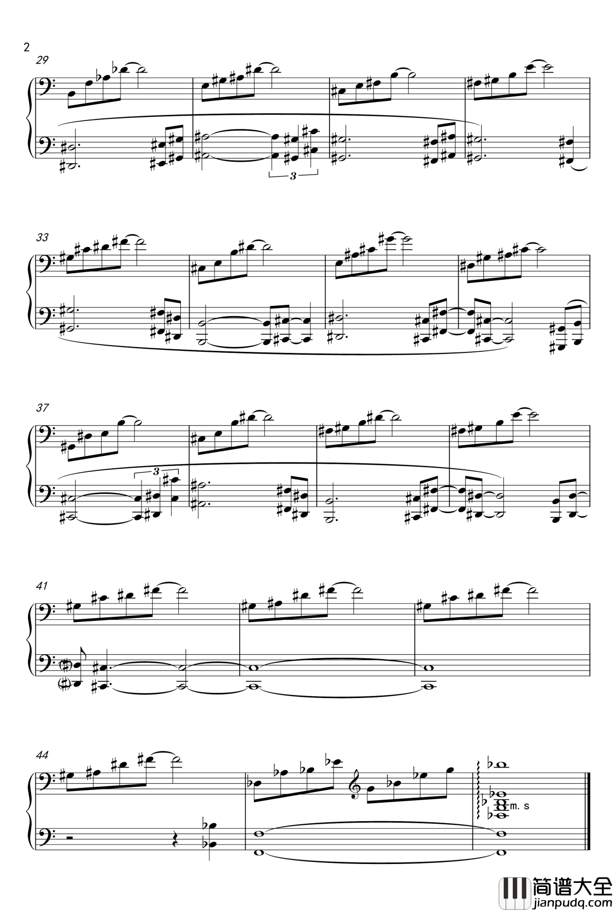 夏目友人帐OST钢琴谱_ほのかな记忆__吉森信