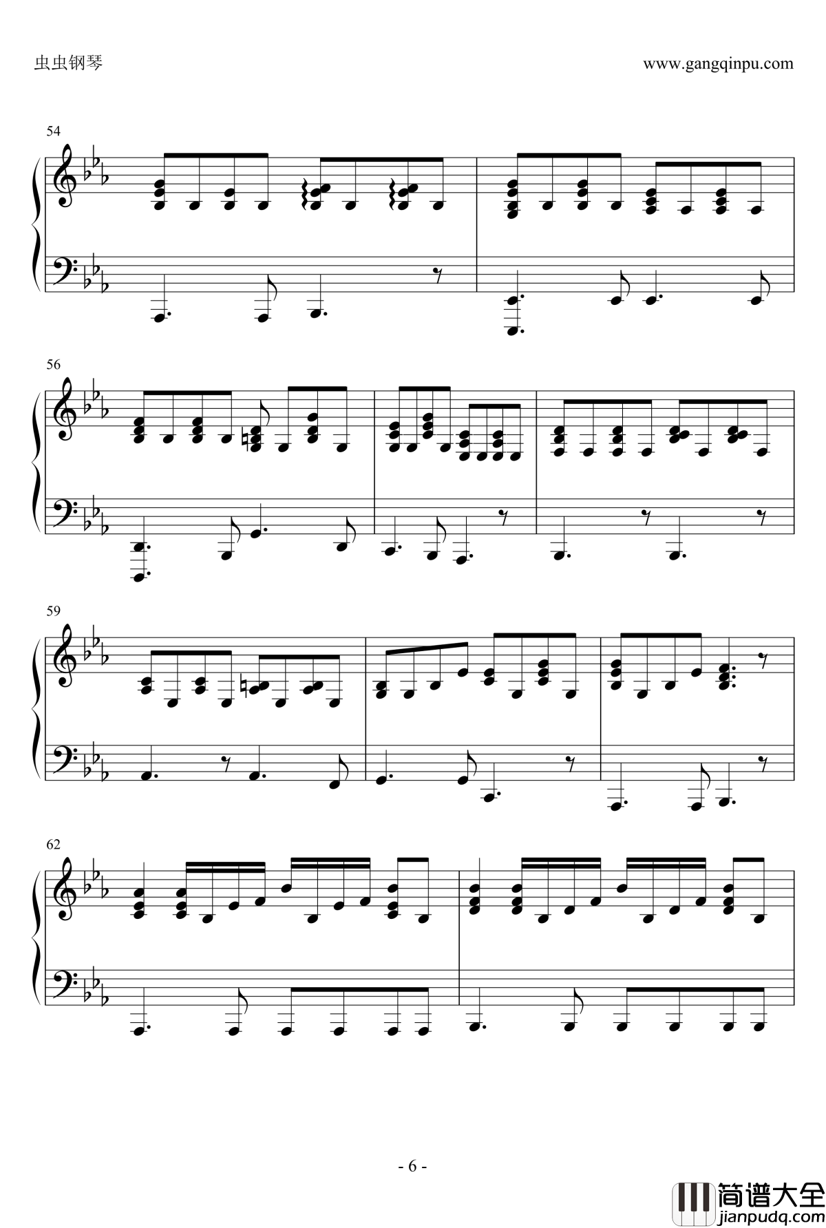 石榴石钢琴谱__穿越时空的少女_主题曲伴奏_奥华子