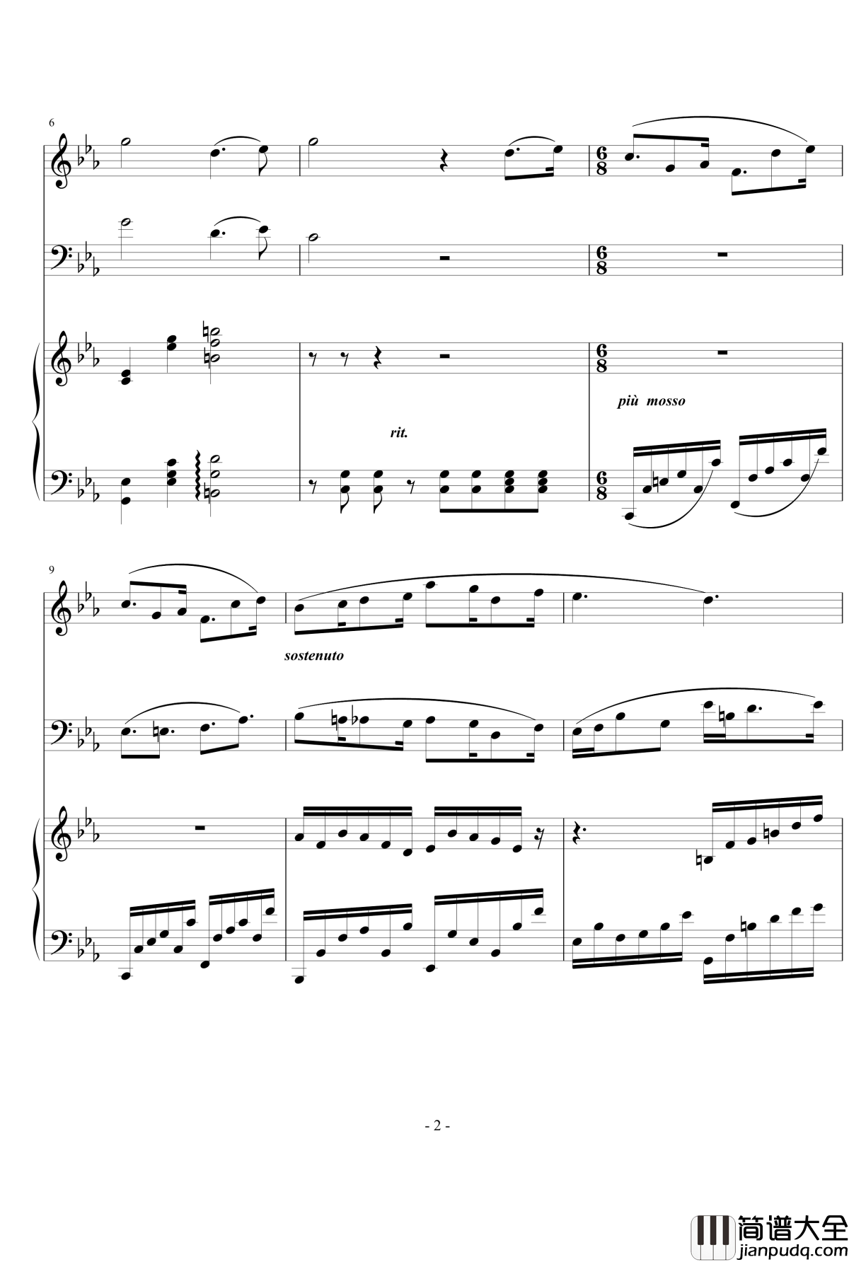 Trio_piece钢琴谱_nyride_随写三重奏小品