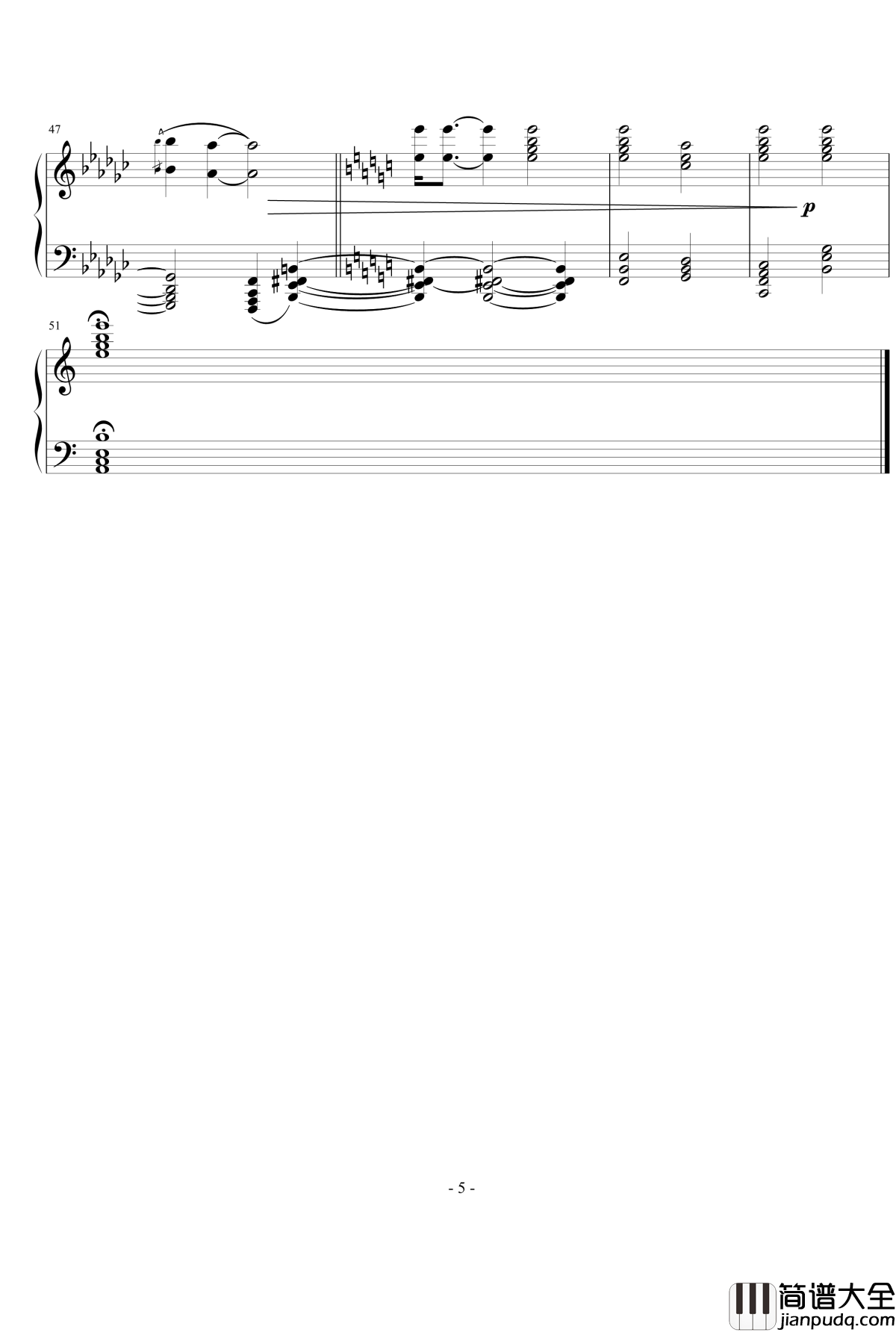 快乐钢琴谱_即兴第五首_廖汝翔