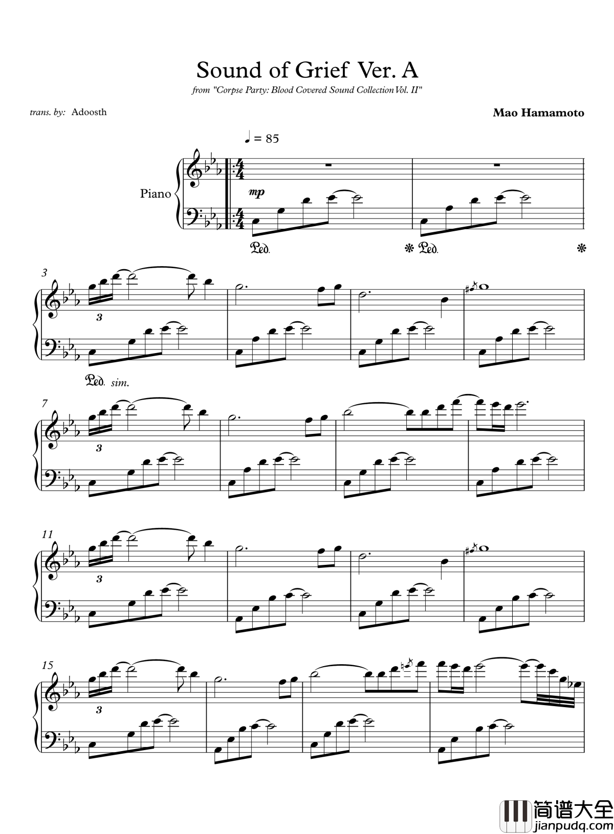 Sound_of_Grief_Ver._A钢琴谱_濱本麻央