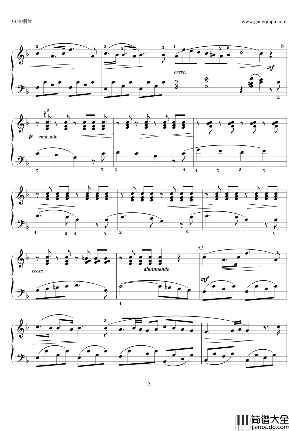 野玫瑰钢琴谱_朗格