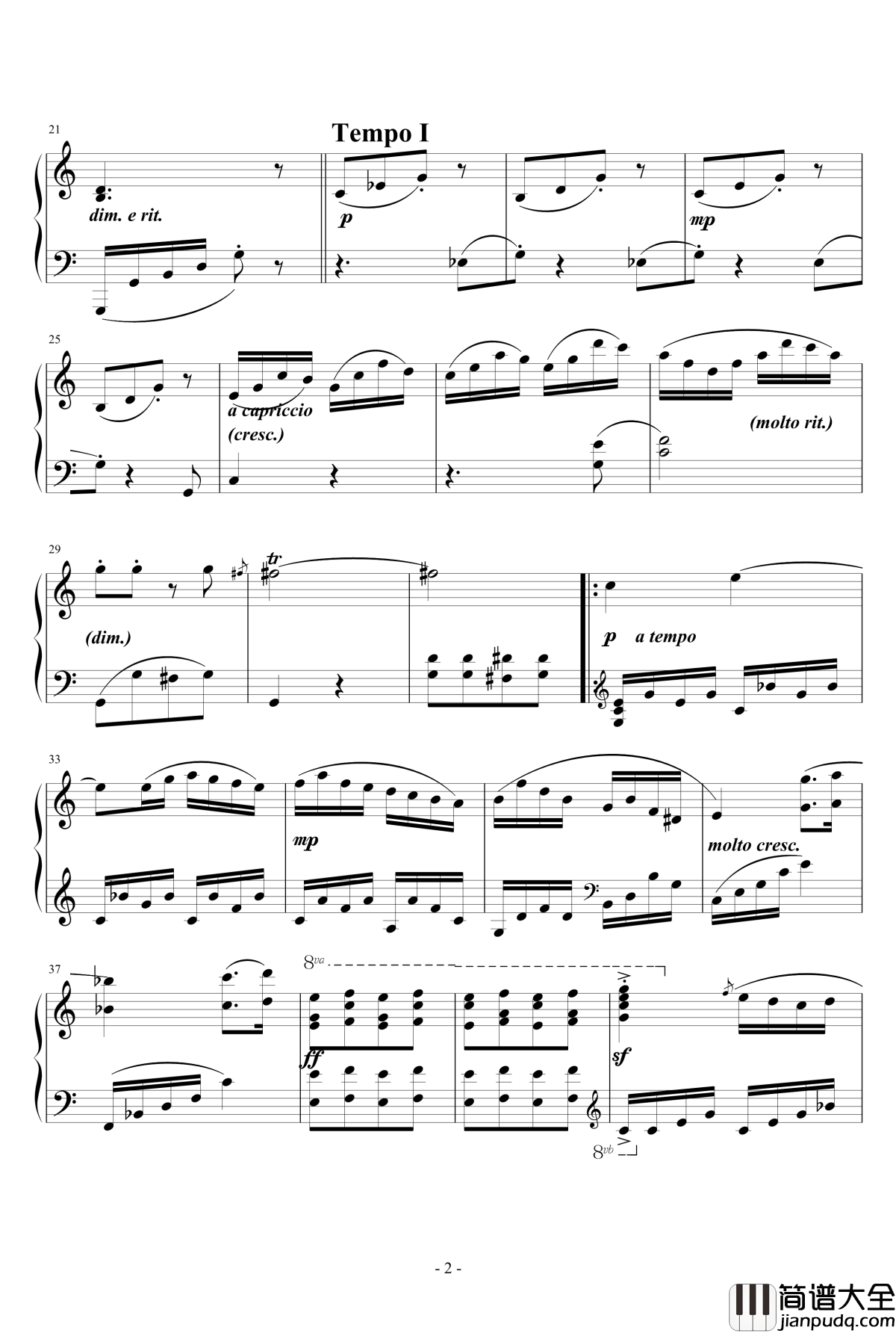 C大调小奏鸣曲钢琴谱_第一乐章_天籁传声