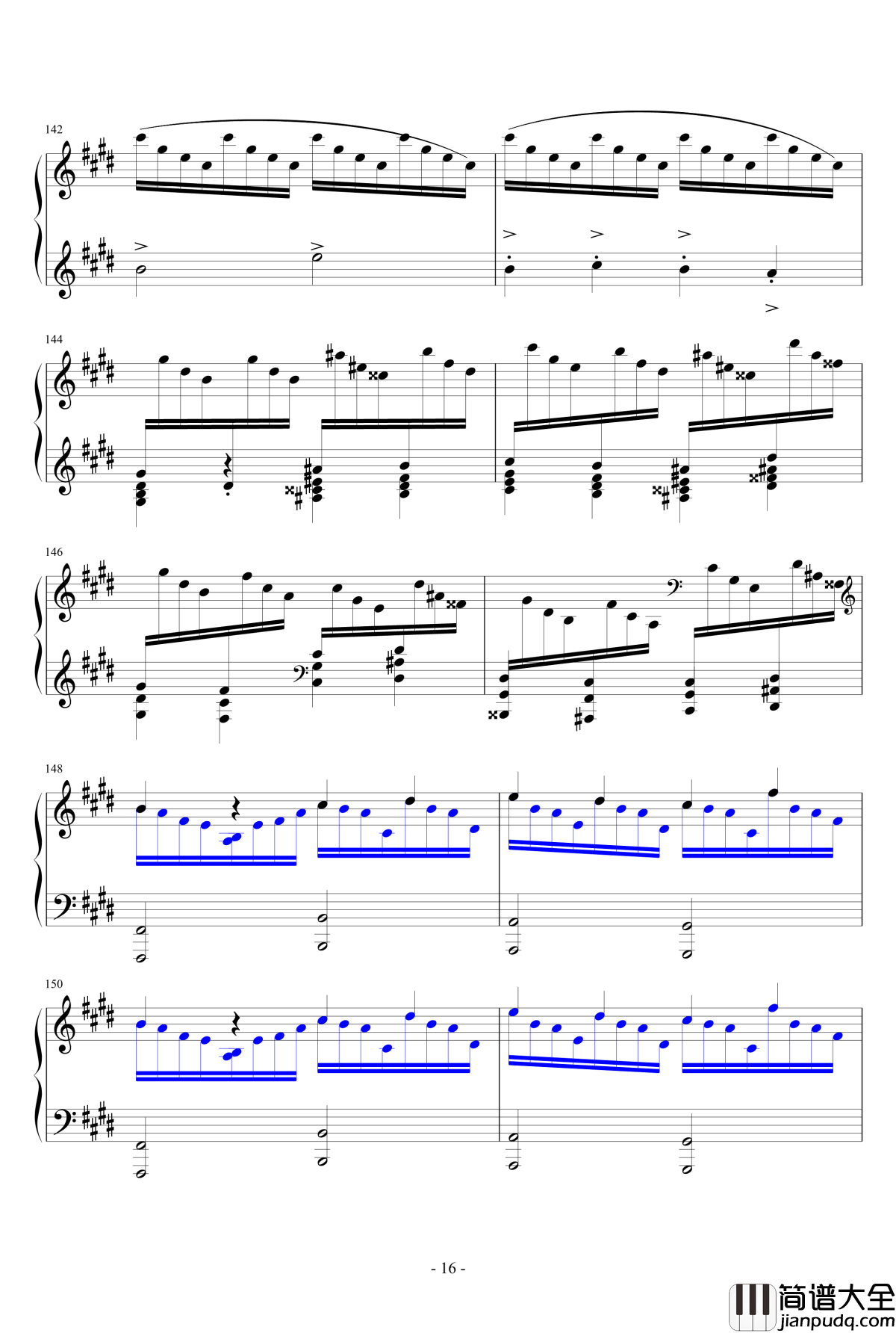 雨中花园钢琴谱_德彪西