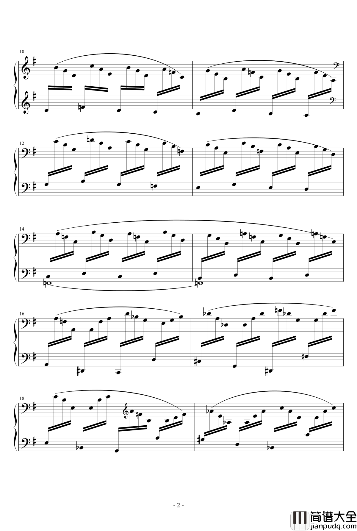 雨中花园钢琴谱_德彪西