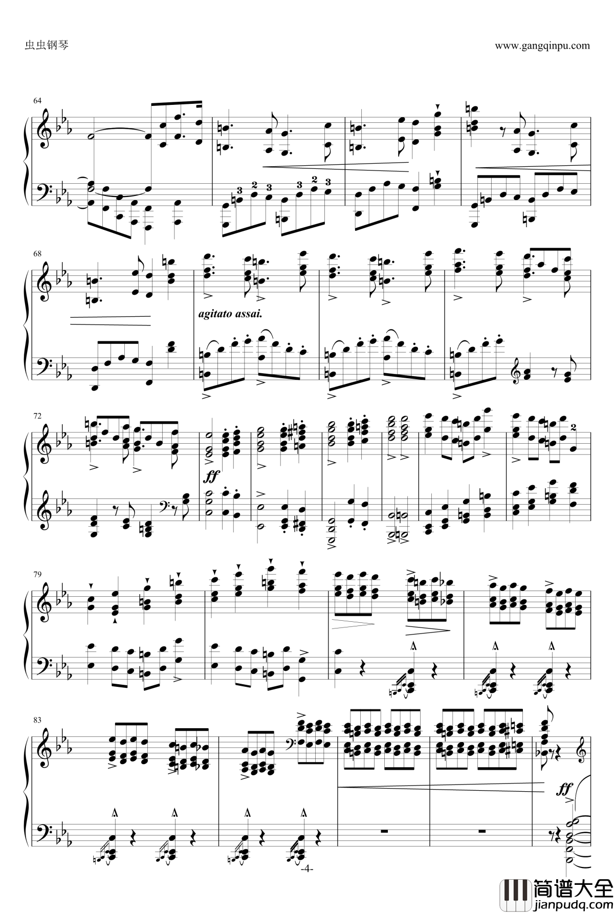 自由射手序曲钢琴谱_韦伯_李斯特