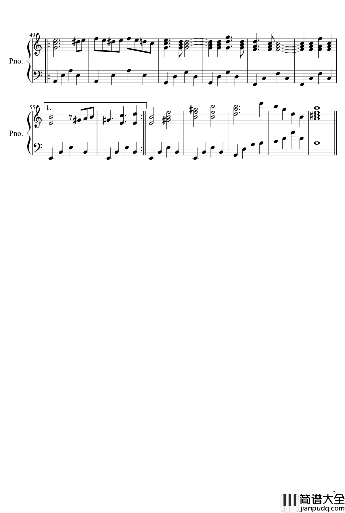 DTB_Gaiuden钢琴谱_Leaf_Of_Csardas_黑之契约者