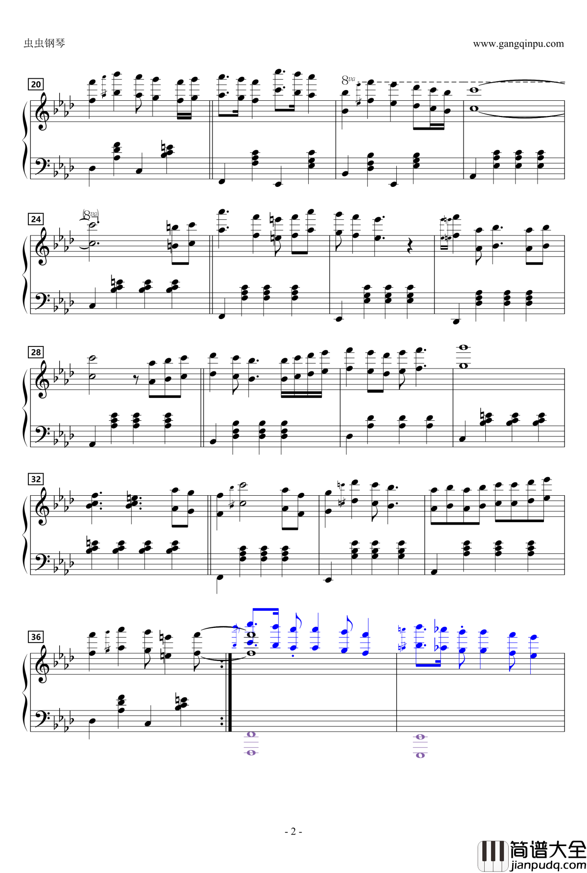 名探偵コナン　メイン钢琴谱_名侦探柯南
