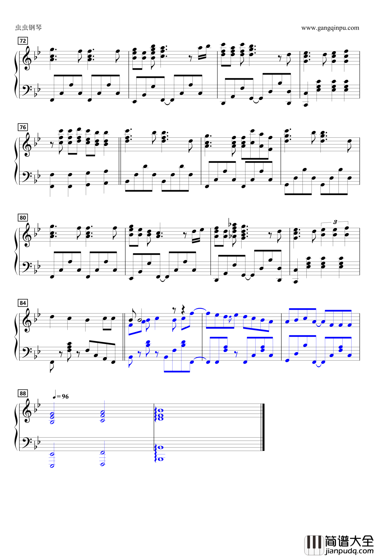 天使にふれたよ钢琴谱_k_on!_动漫