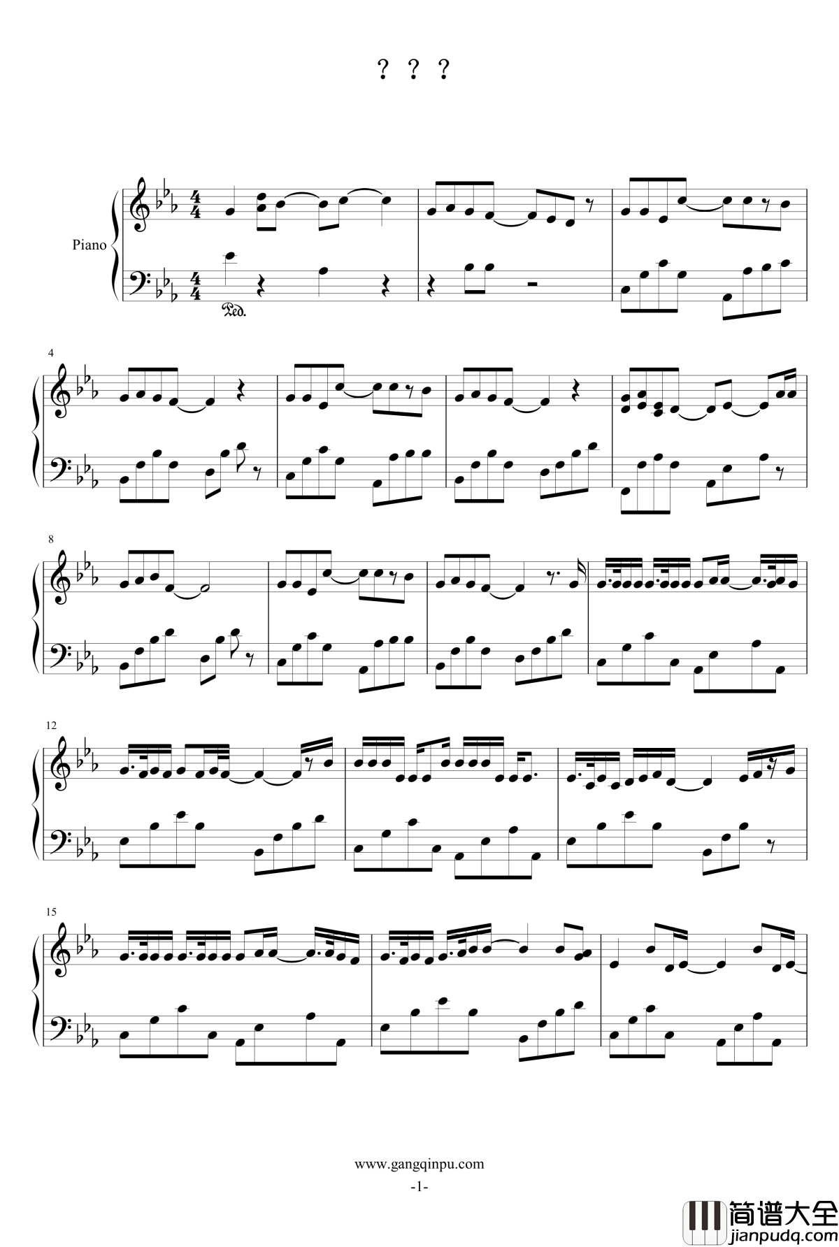 求这首歌曲名字钢琴谱_好像是日韩歌曲_动漫