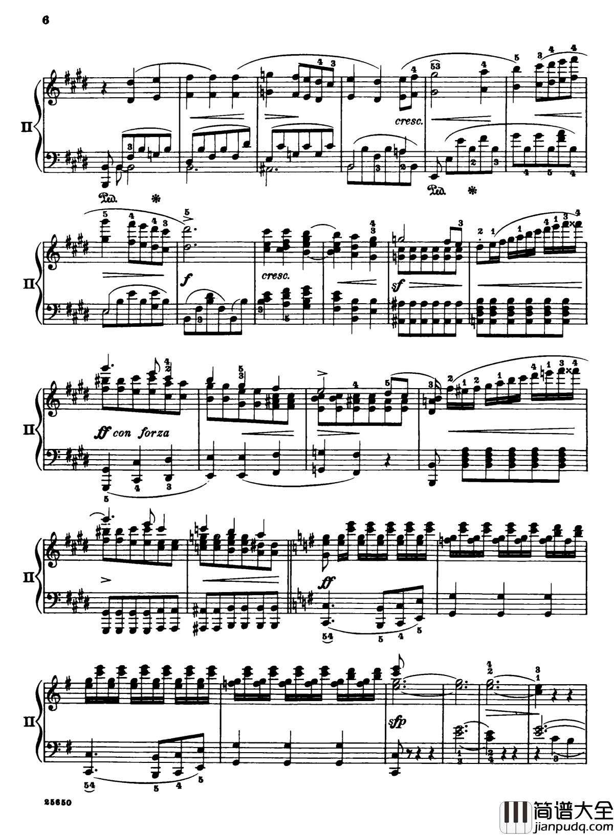 肖邦第一钢琴协奏曲钢琴谱_肖邦