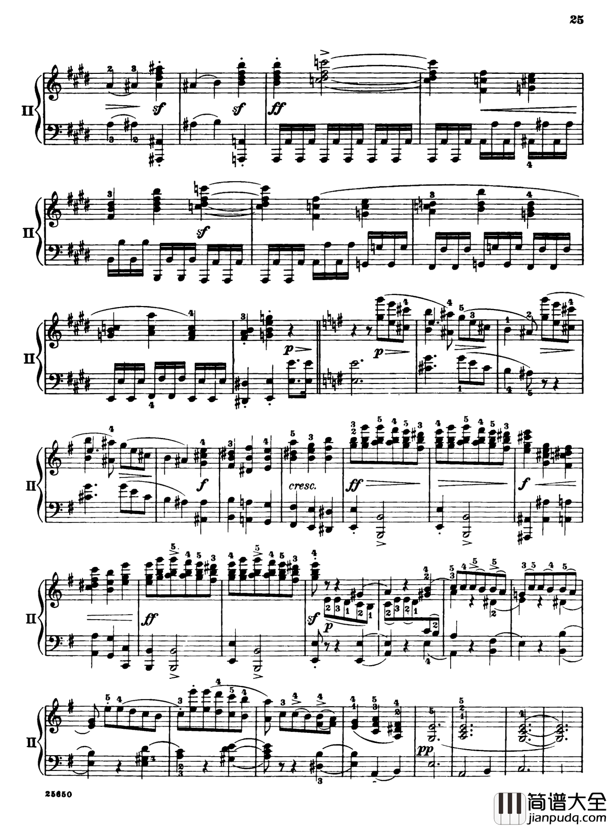 肖邦第一钢琴协奏曲钢琴谱_肖邦