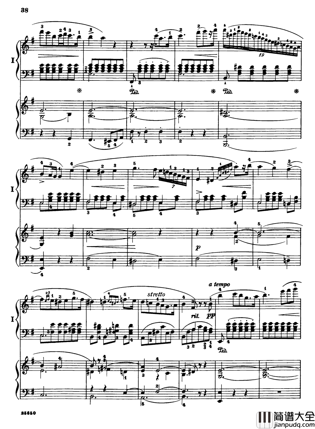 肖邦第一钢琴协奏曲钢琴谱_肖邦