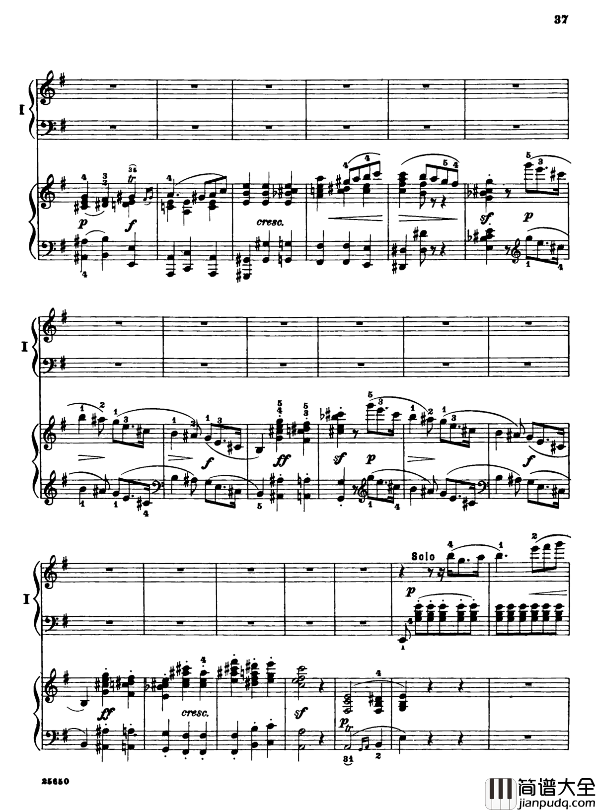 肖邦第一钢琴协奏曲钢琴谱_肖邦