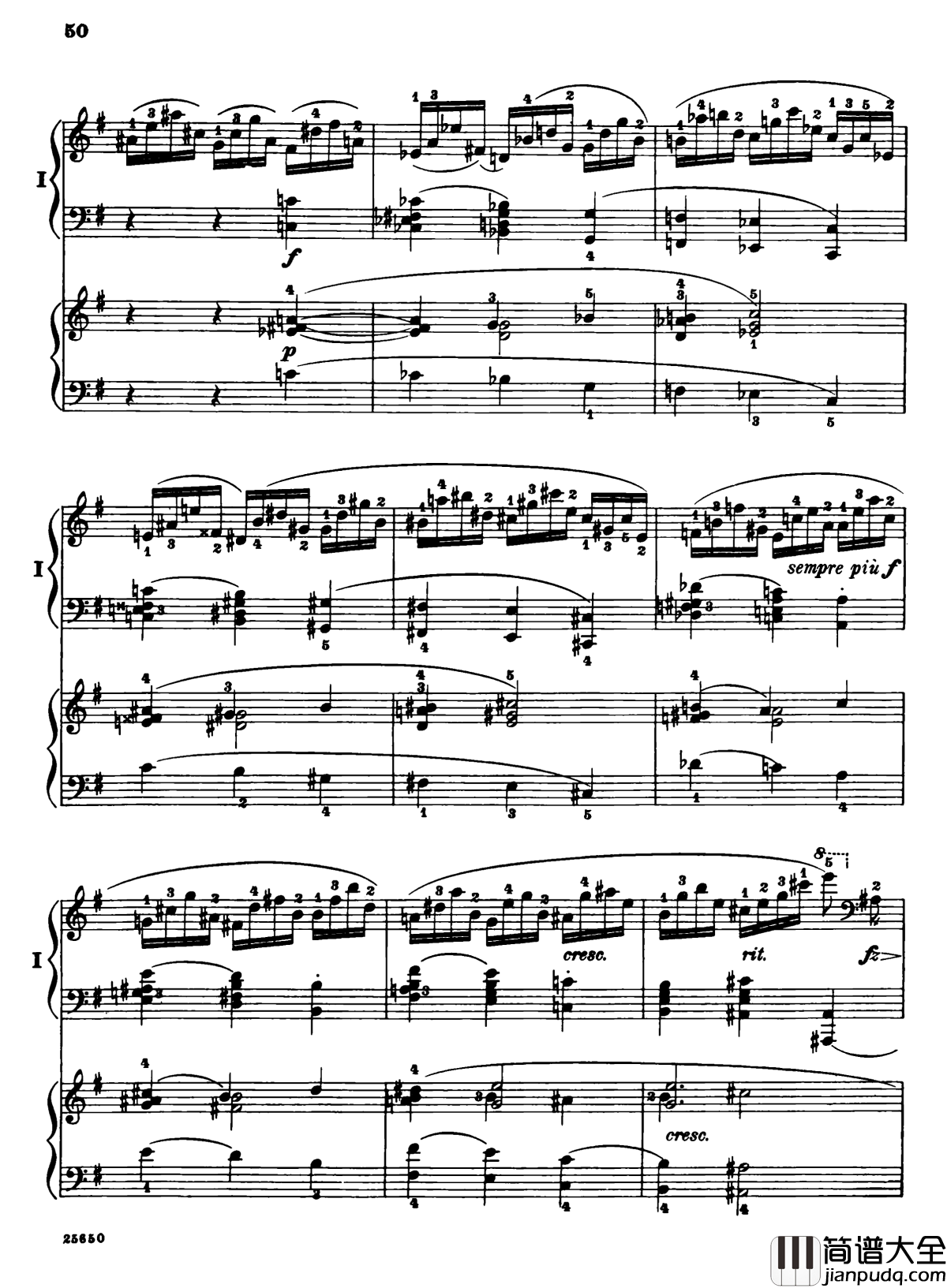 肖邦第一钢琴协奏曲钢琴谱_肖邦