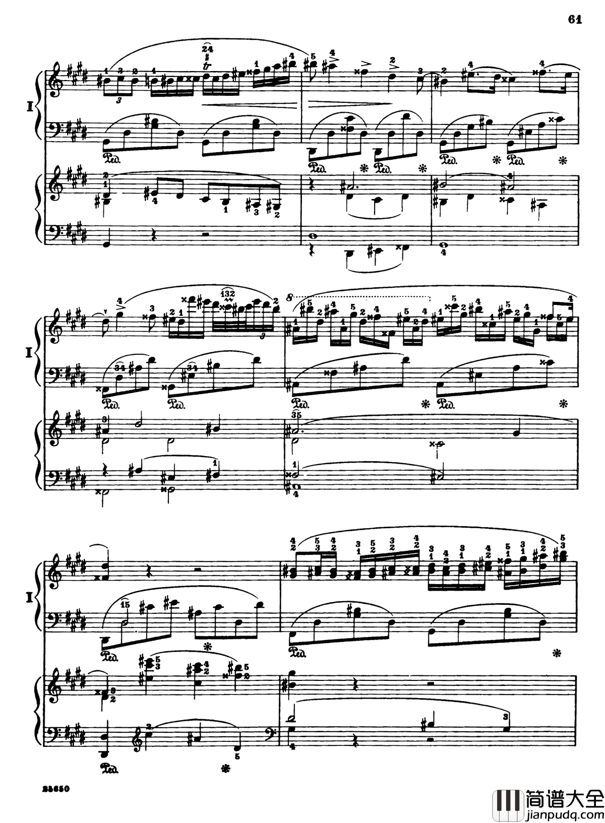 肖邦第一钢琴协奏曲钢琴谱_肖邦