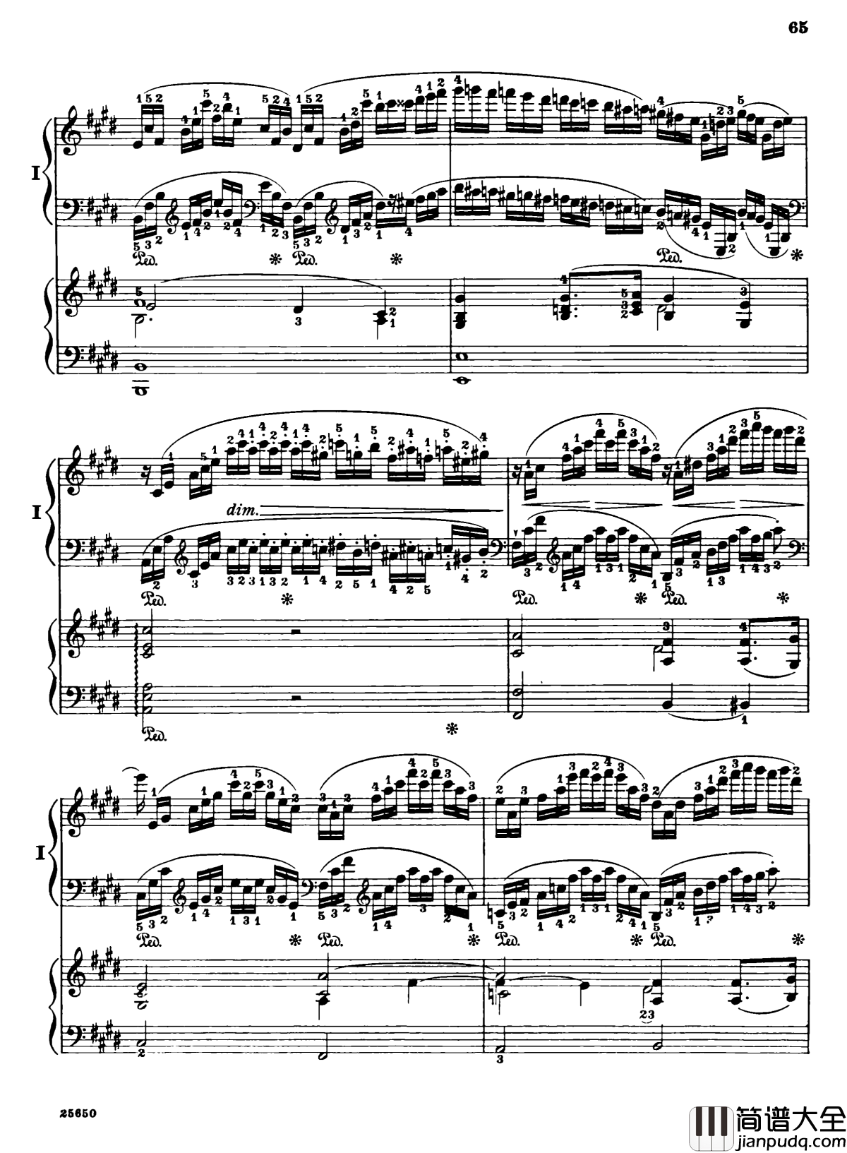 肖邦第一钢琴协奏曲钢琴谱_肖邦