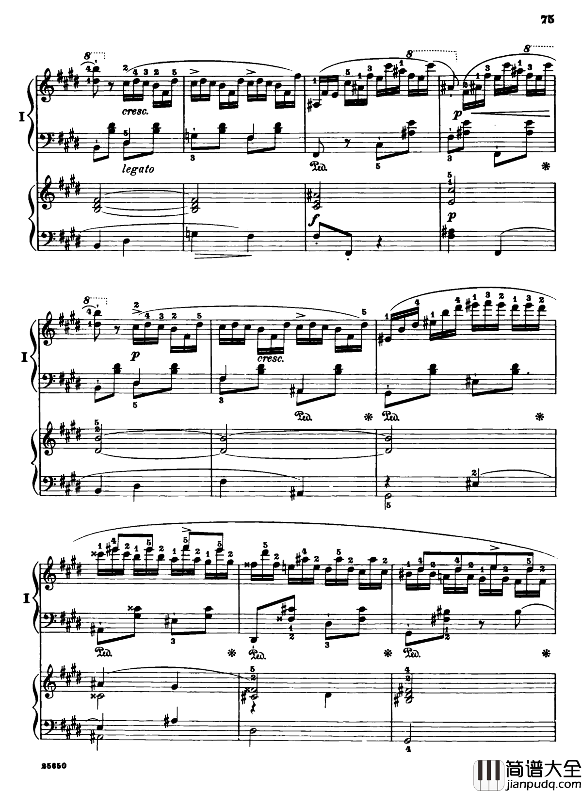 肖邦第一钢琴协奏曲钢琴谱_肖邦