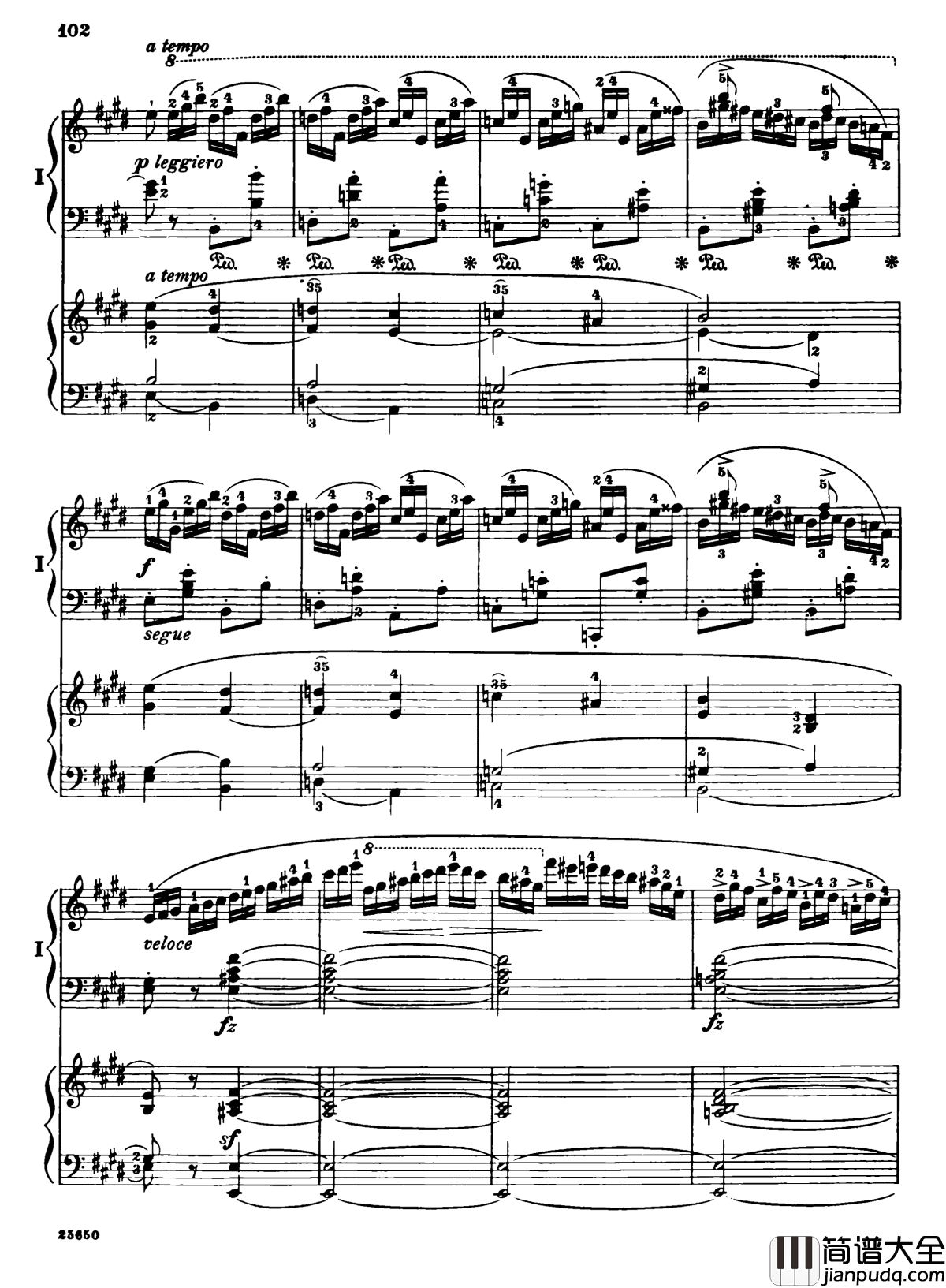 肖邦第一钢琴协奏曲钢琴谱_肖邦