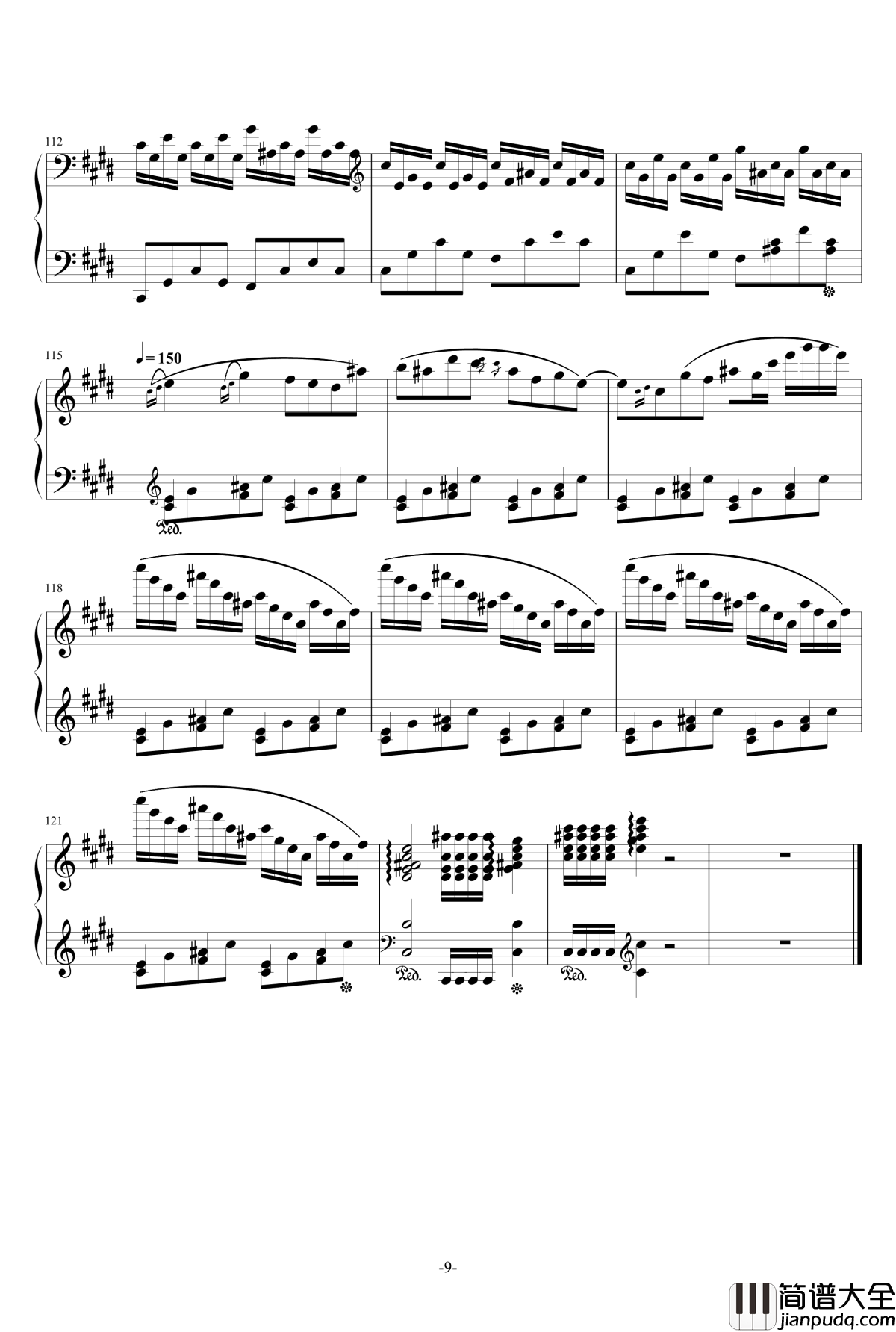 田园风光钢琴谱_初一作品_一个球