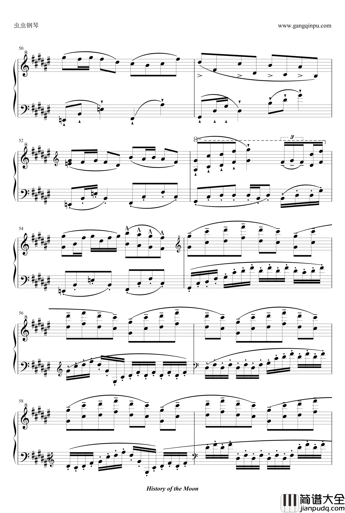 千年幻想乡钢琴谱_东方永夜抄