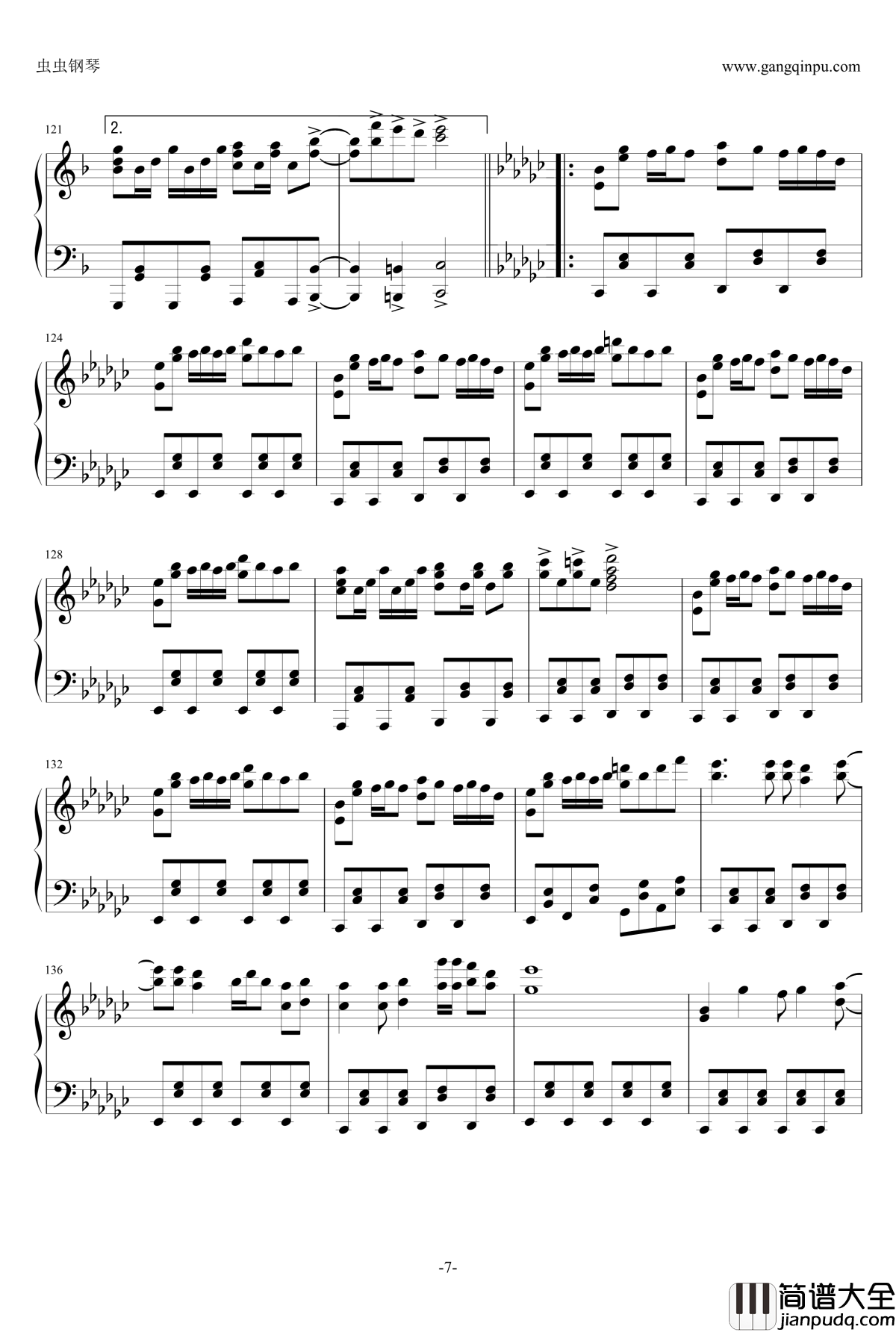 ナィト·ォブ·ナィツ钢琴谱_【まらしい版】_まらしい