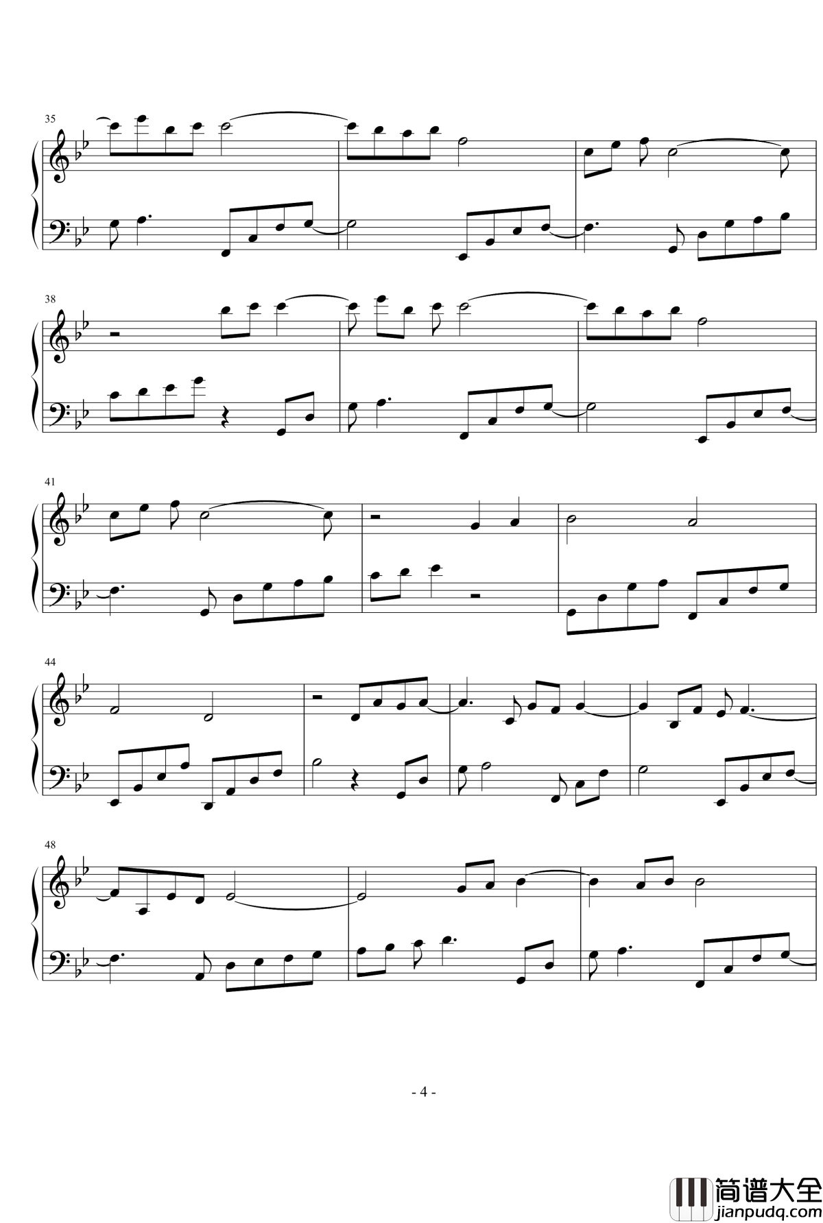 无数次梦见钢琴谱_欧松