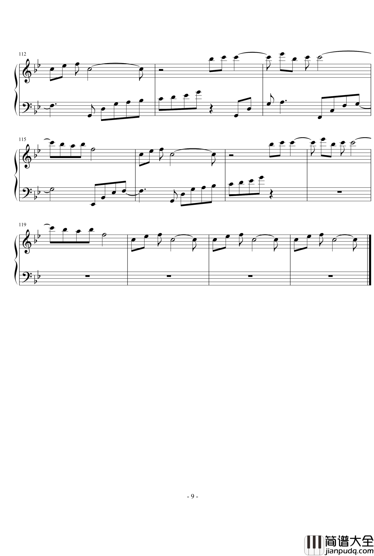 无数次梦见钢琴谱_欧松