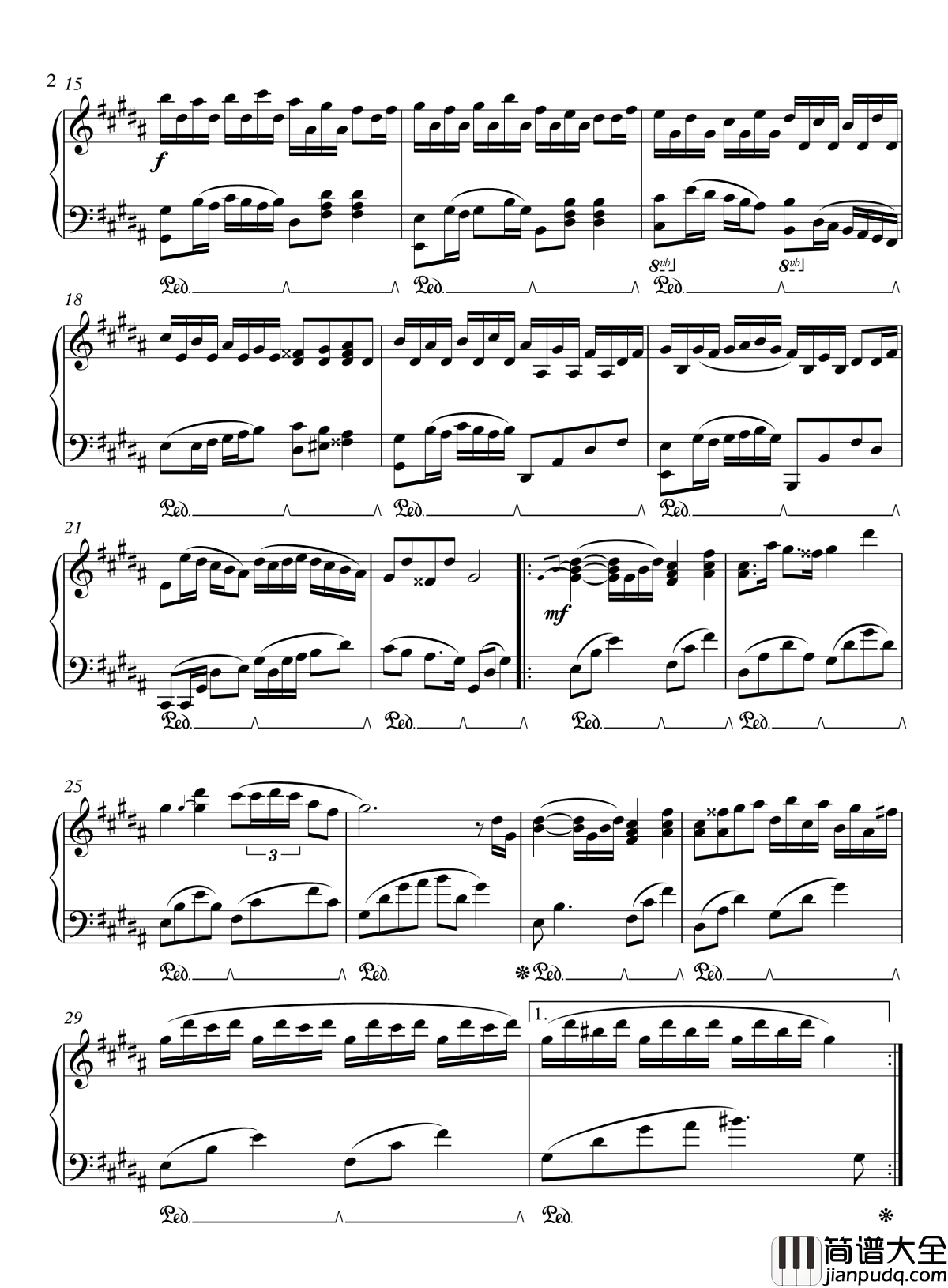 Flower_Dance钢琴谱_完美【完整版】_DJ_Okawari