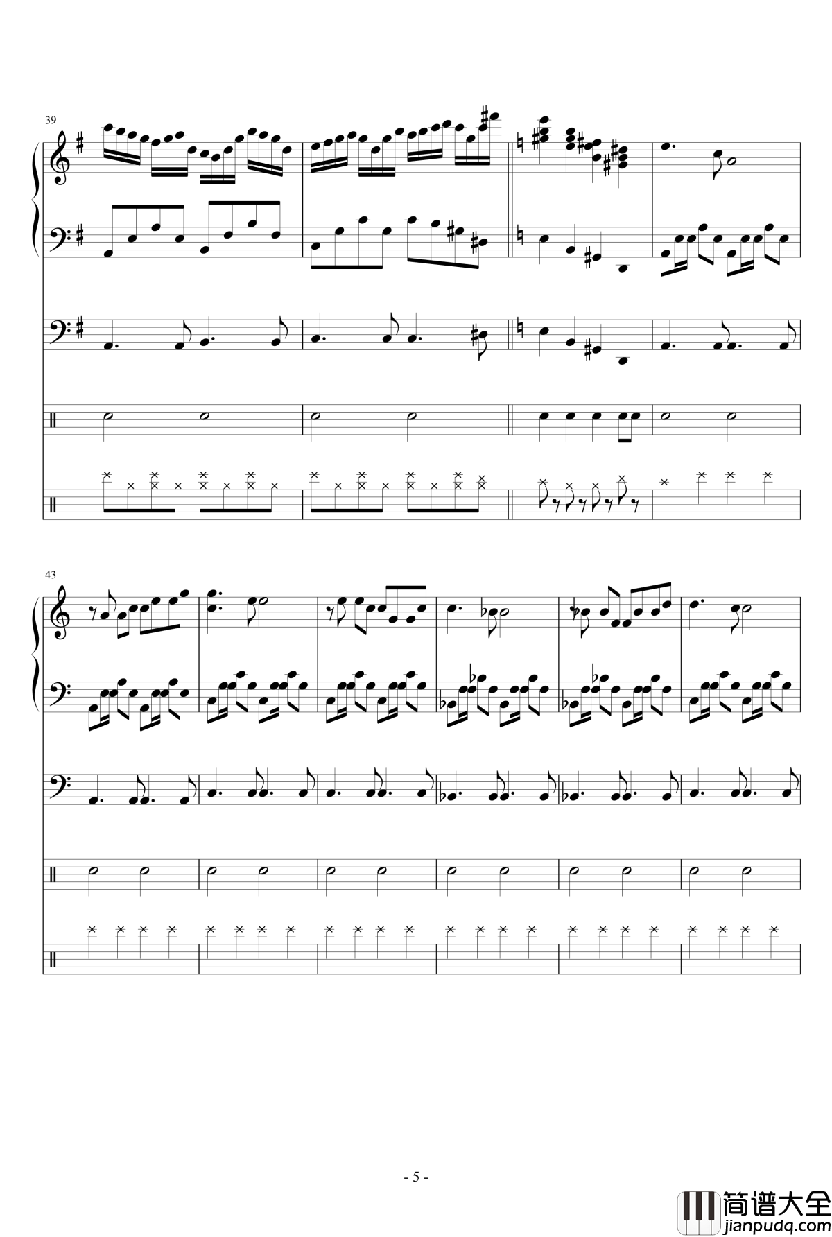 舞魅2.0钢琴谱_Dollman