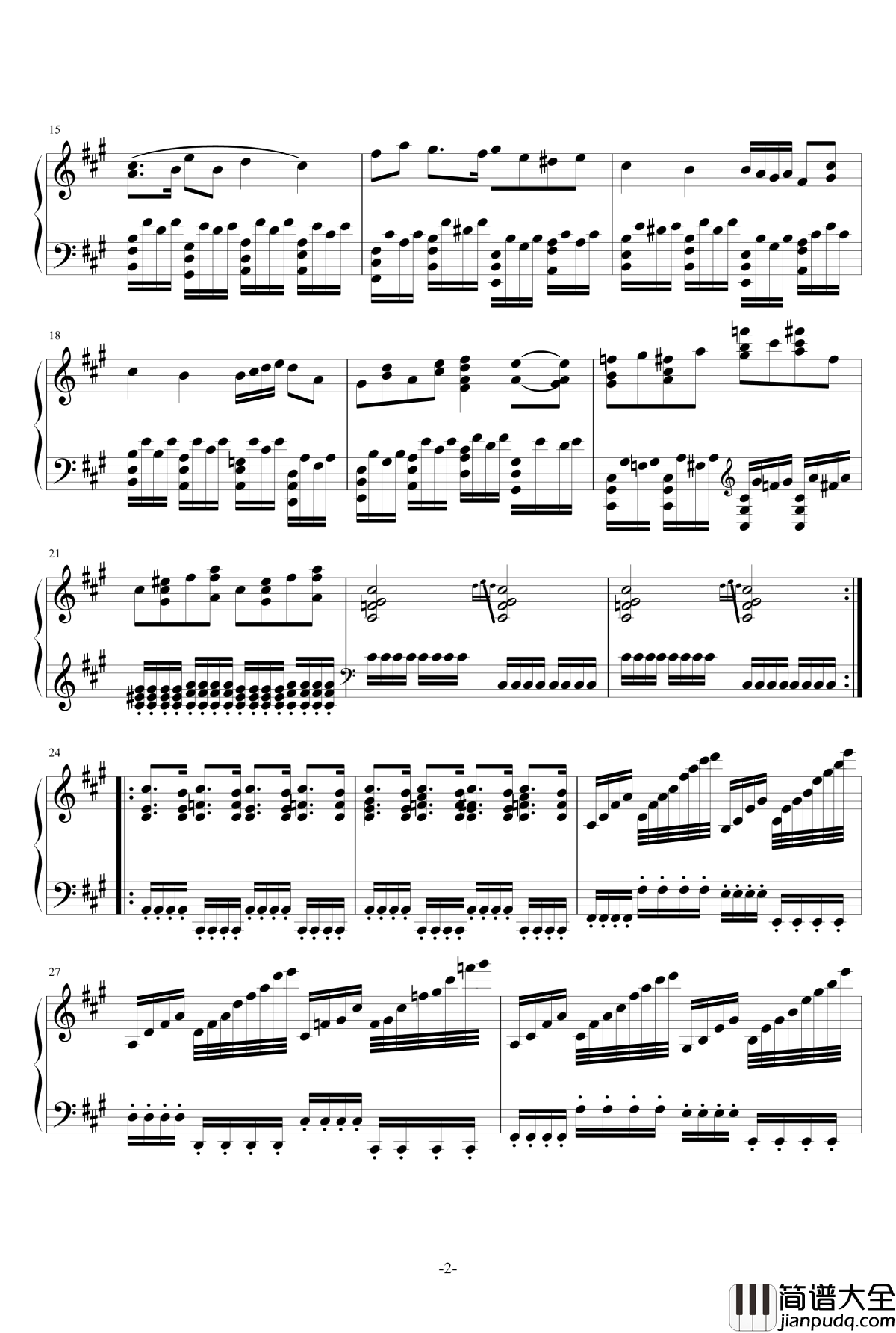 A大调奏鸣曲钢琴谱_一个球