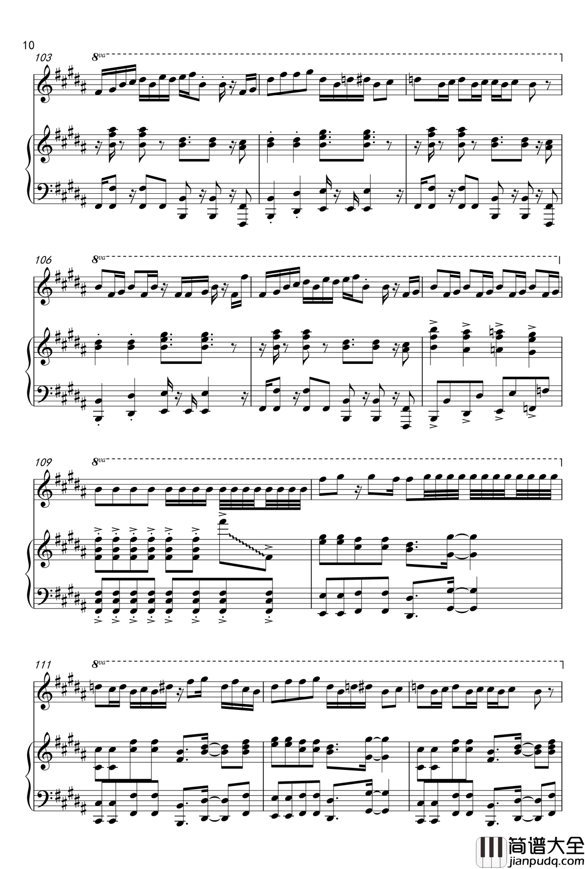 Nyanyanyanyanyanyanya!_钢琴谱_SEXY_SYNTHESIZER_remix_Nyan_Cat