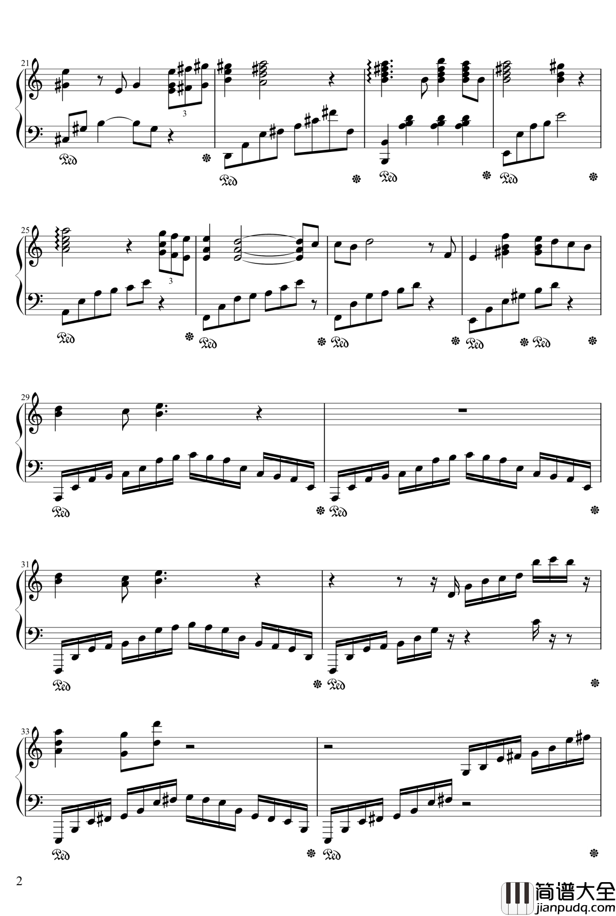 Kazuko_Hirashita_钢琴谱Masashi_&amp;_Kazuko_Hirashita_Masashi_&amp;