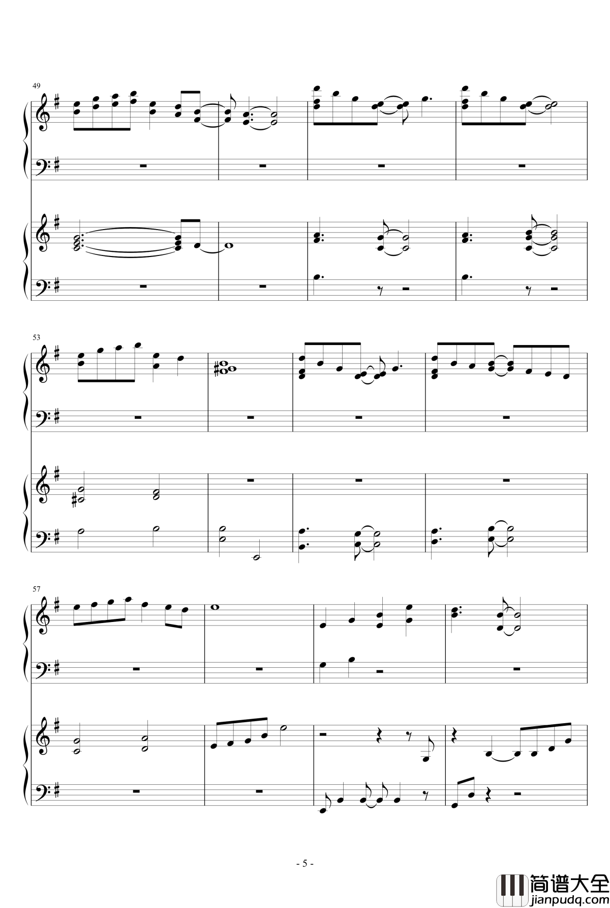 晨星钢琴谱_MrYanger