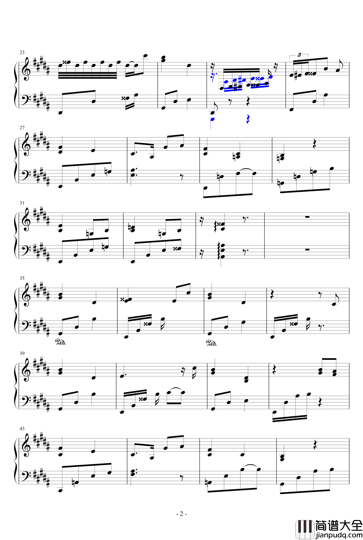 钢琴小悲怆钢琴谱_lig_bri