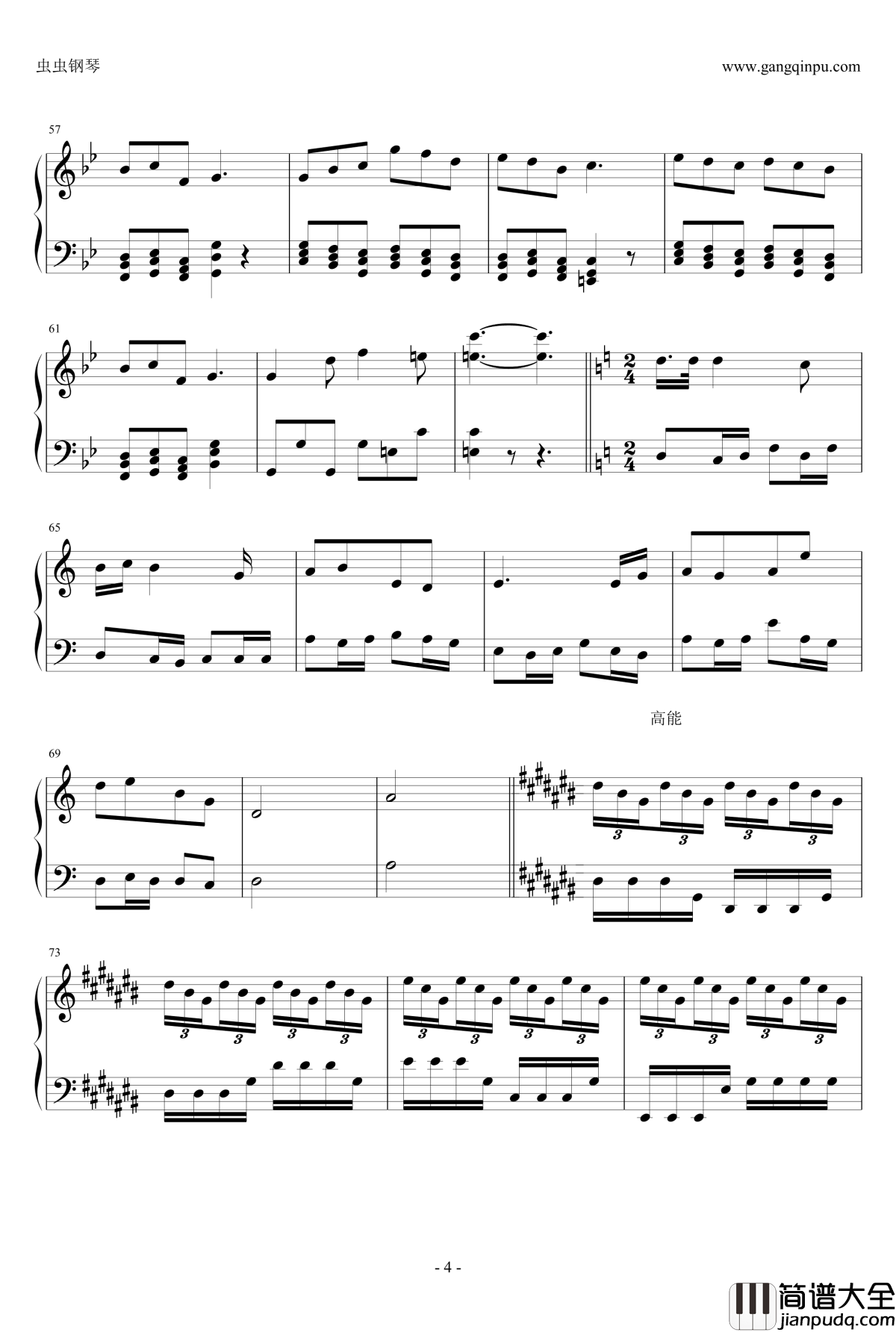 カラス钢琴谱_18918155343