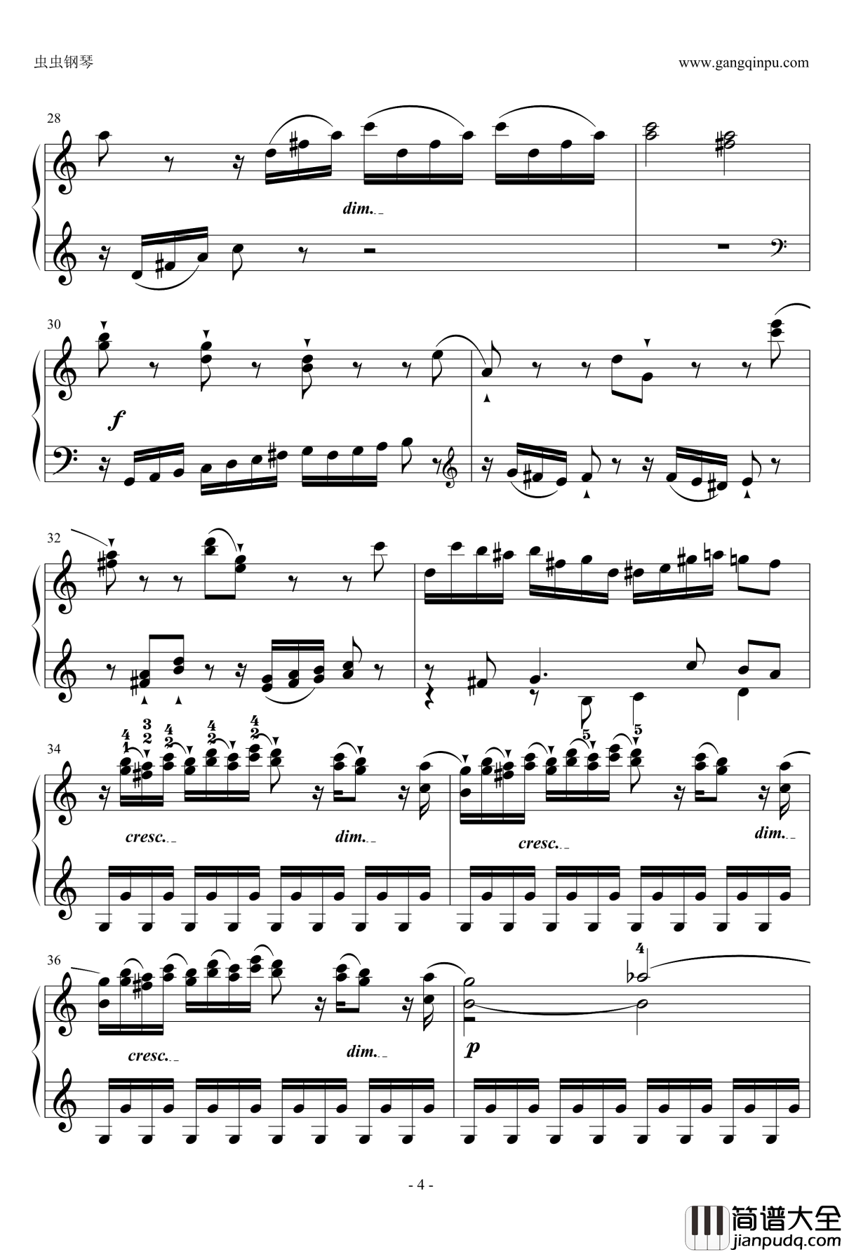 C大调奏鸣曲钢琴谱第一乐章_海顿