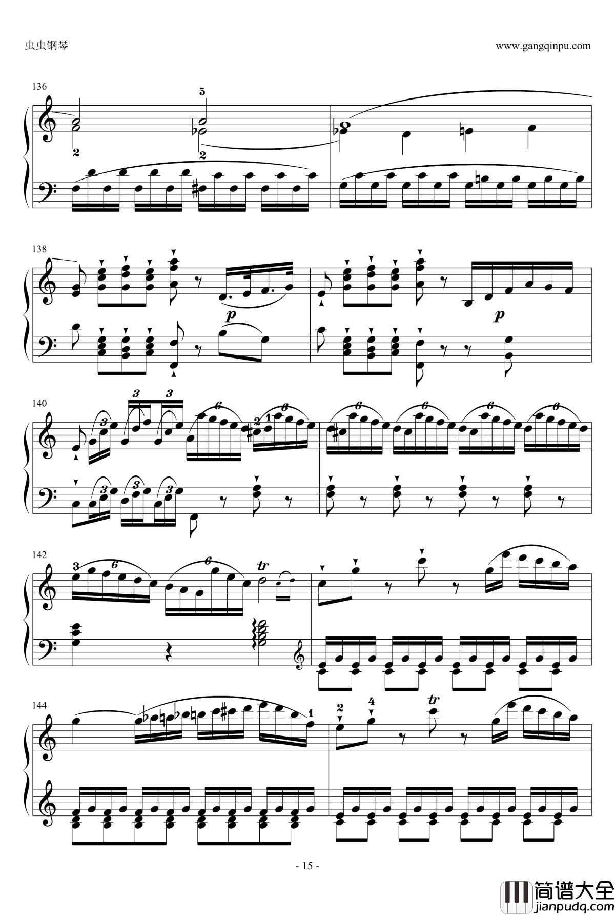 C大调奏鸣曲钢琴谱第一乐章_海顿