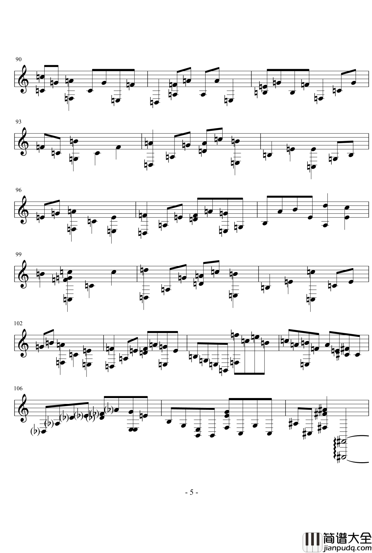 November钢琴谱_致初雪_youlingquan