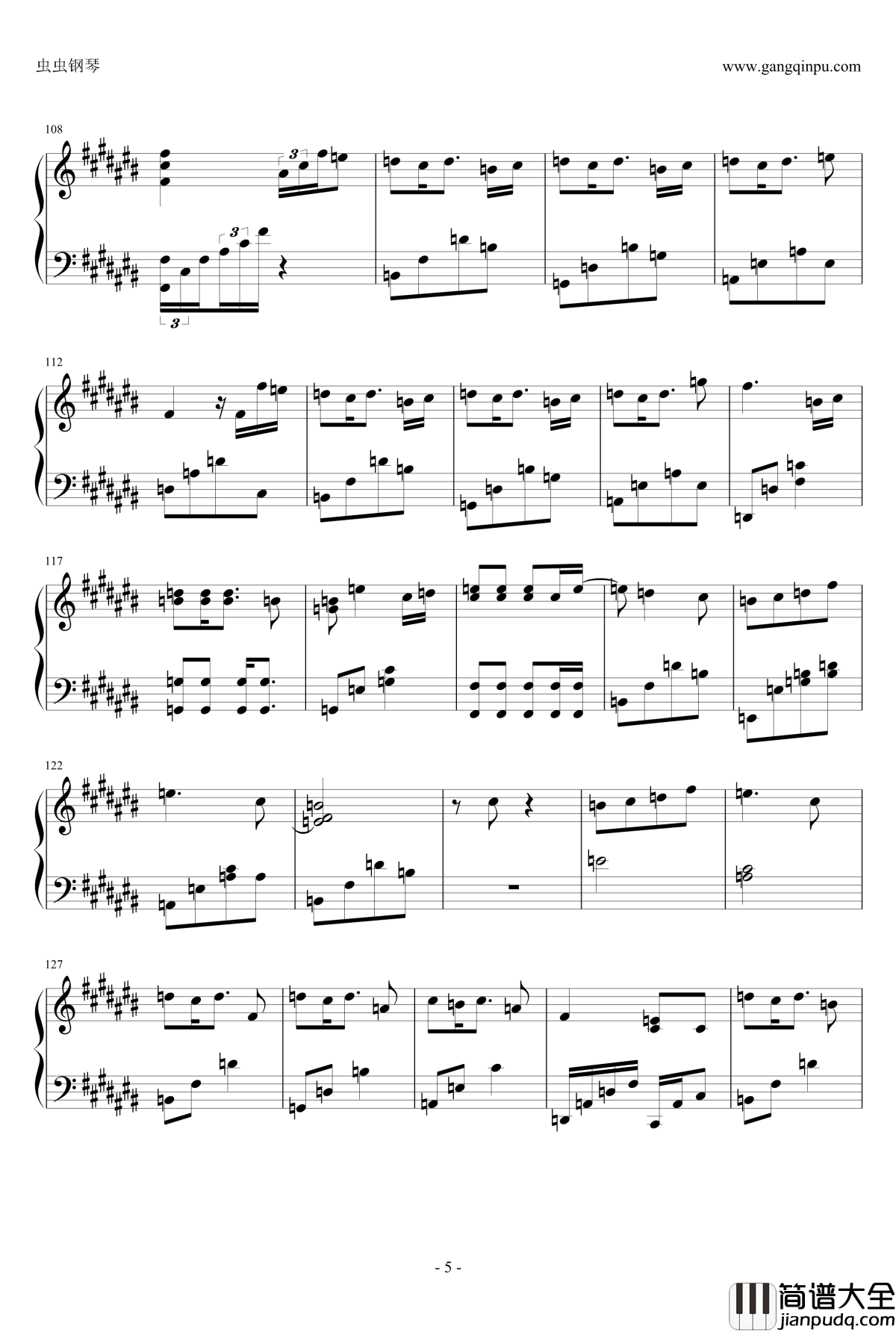 爱在记忆中找你钢琴谱_钢琴独奏版_林峰